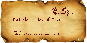 Molnár Szeréna névjegykártya